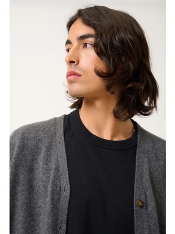 AUTHENTIC CASHMERE Kaszmirowa kamizelka "Hugo" w kolorze szarym