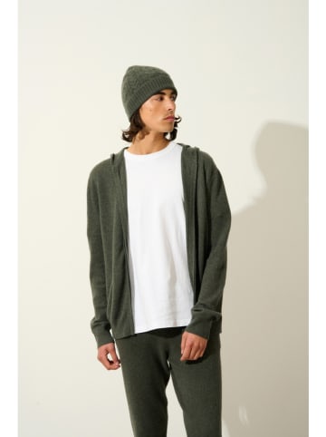 AUTHENTIC CASHMERE Kasjmieren vest "Neurre" kaki