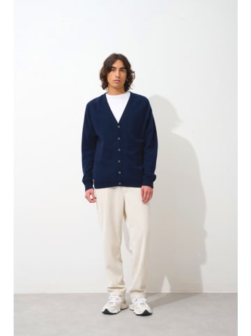 AUTHENTIC CASHMERE Kaszmirowy kardigan "Pipa" w kolorze granatowym