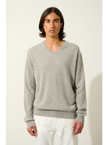 AUTHENTIC CASHMERE Kaszmirowy sweter "Timeo" w kolorze jasnoszarym