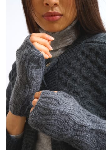 AUTHENTIC CASHMERE Kasjmieren stulpen "Iris" grijs