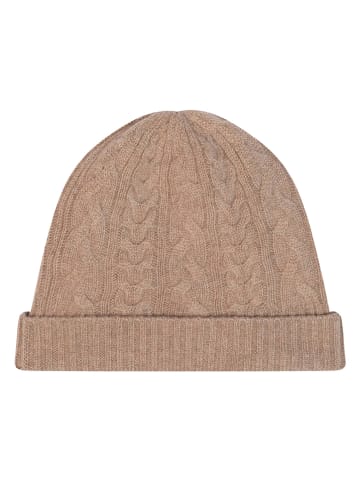 AUTHENTIC CASHMERE Kaszmirowa czapka "Scott" w kolorze beżowym