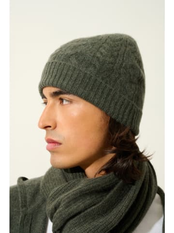AUTHENTIC CASHMERE Kaschmir-Mütze "Scott" in Grün
