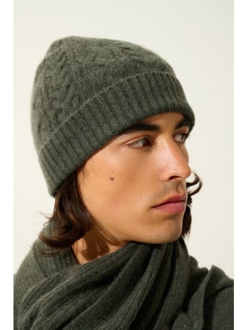AUTHENTIC CASHMERE Kaschmir-Mütze "Scott" in Grün