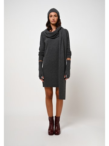 AUTHENTIC CASHMERE Kasjmieren sjaal "Vaymont" antraciet - (L)200 x (B)30 cm