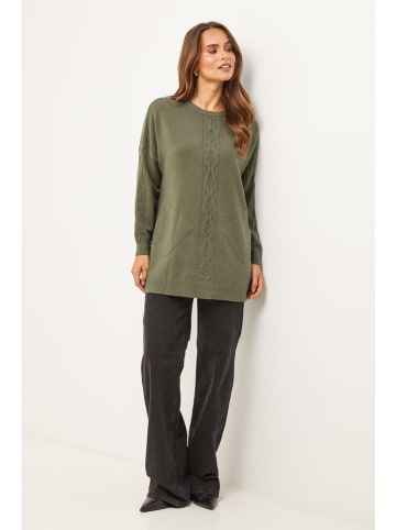 Soft Cashmere Pullover in Khaki