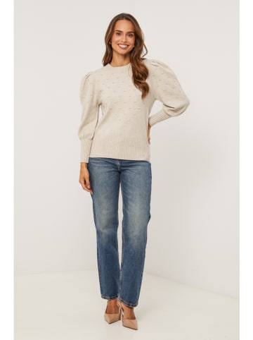 Soft Cashmere Pullover in Taupe