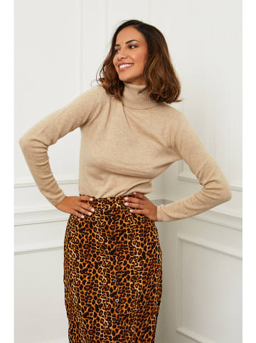 Soft Cashmere Kaszmirowy golf w kolorze beżowym