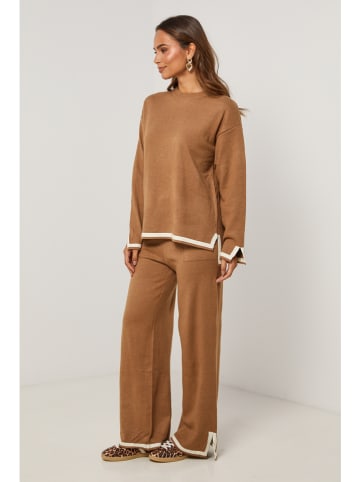Soft Cashmere 2-delige outfit camel