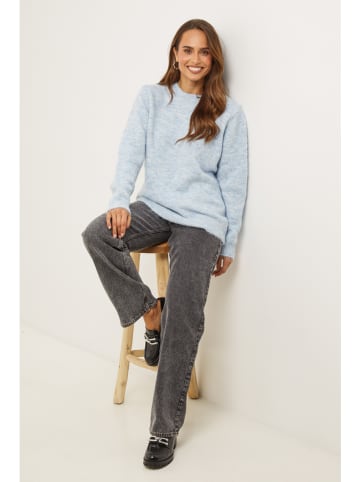 Soft Cashmere Trui lichtblauw