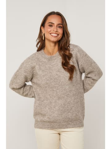Soft Cashmere Pullover in Taupe