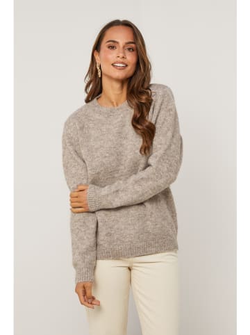 Soft Cashmere Pullover in Taupe