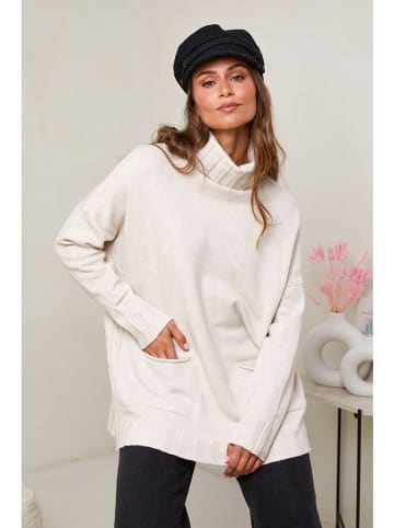 Soft Cashmere Rollkragenpullover in Creme