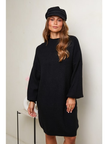 Soft Cashmere Strickkleid in Schwarz