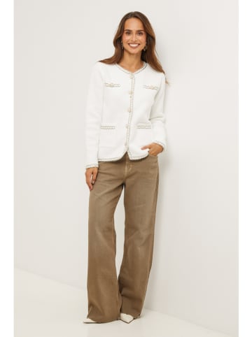 Soft Cashmere Übergangsjacke in Weiß