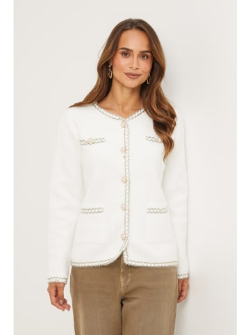 Soft Cashmere Übergangsjacke in Weiß