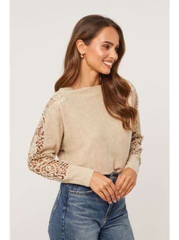 Soft Cashmere Pullover in Beige