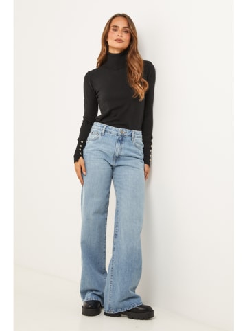 Soft Cashmere Rollkragenpullover in Schwarz