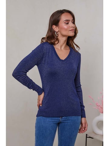 Soft Cashmere Trui donkerblauw