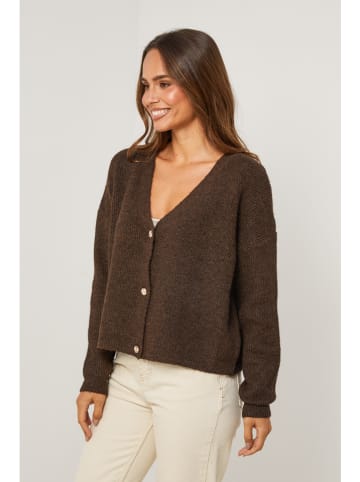 Soft Cashmere Kardigan w kolorze brązowym