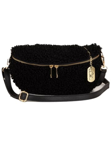 Anna Morellini Leren heuptas "Rialta" zwart - (B)27 x (H)19 x (D)8 cm