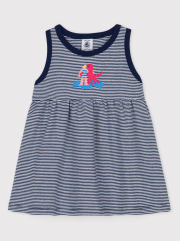 PETIT BATEAU Jurk donkerblauw/wit/roze