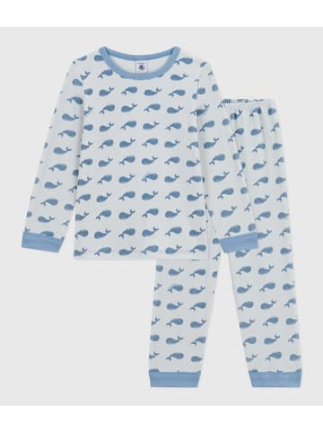 PETIT BATEAU Pyjama in Hellblau