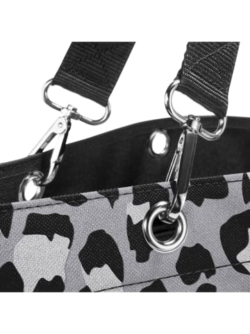 Reisenthel Skórzany shopper bag "XL" w kolorze szaro-czarnym - 68 x 45,5 x 20 cm