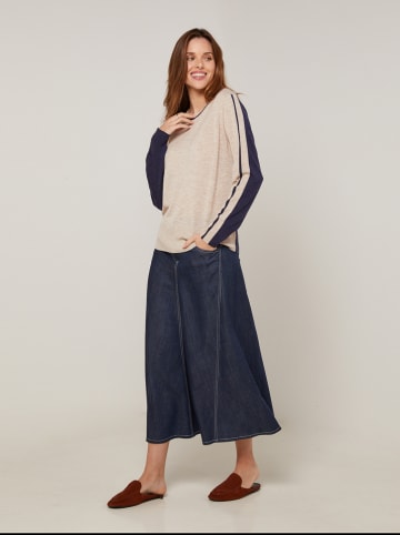 Rodier Trui donkerblauw/beige