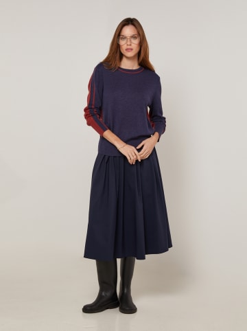 Rodier Pullover in Dunkelblau/ Bordeaux