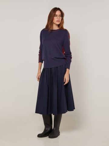 Rodier Trui donkerblauw/bordeaux