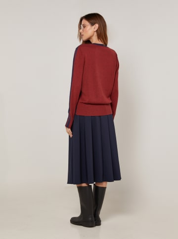 Rodier Sweter w kolorze granatowo-bordowym