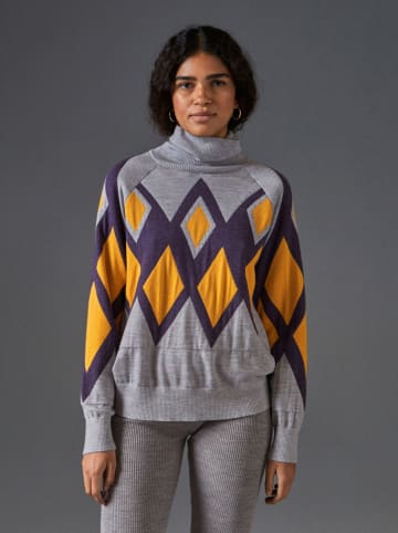 Rodier Wollrollkragenpullover in Grau