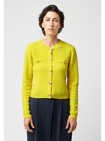 Rodier Kaszmirowy kardigan w kolorze żółtym