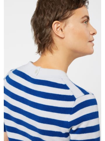 Rodier Kasjmieren trui wit/blauw