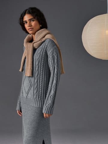 Rodier Wełniany sweter w kolorze szarym