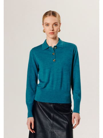 Rodier Wollen trui petrol