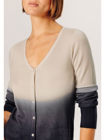 Rodier Wollcardigan in Beige/ Anthrazit