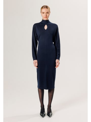 Rodier Wollen jurk donkerblauw