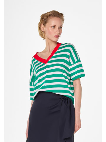 Rodier Shirt in Weiß/ Grün