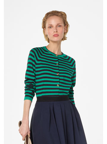 Rodier Vest groen/zwart