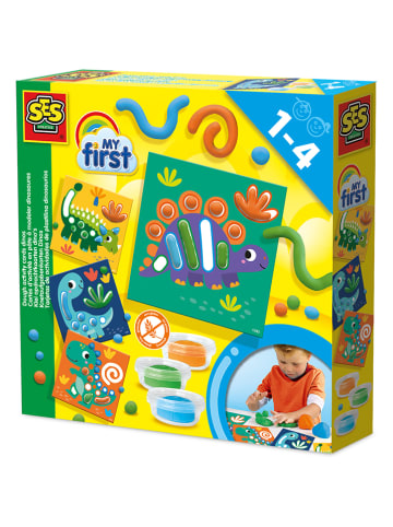 SES Bastelset "Knetaufgabenkarten Dinos" - ab 12 Monaten