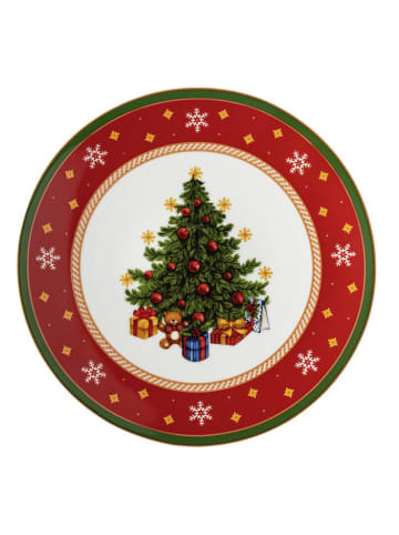 Hutschenreuther Tortenplatte "Happy Wintertime" in Rot/ Weiß - (H)8,4 cm