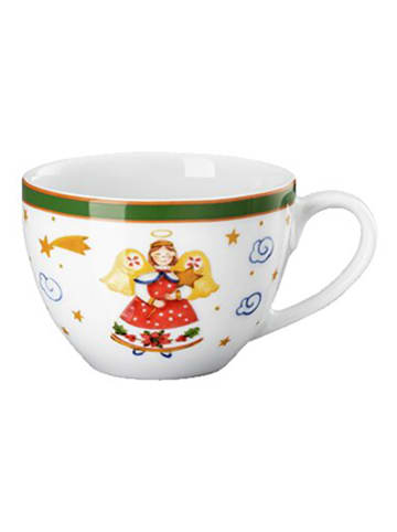 Hutschenreuther Filiżanka "Happy Wintertime" w kolorze biało-zielono-czerwonym - 100 ml