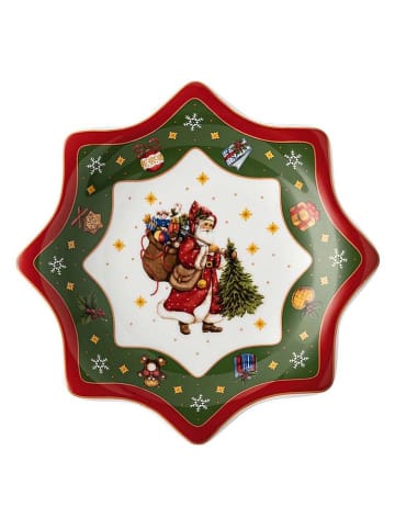 Hutschenreuther Miska w kolorze zielono-czerwonym - Ø 20 cm