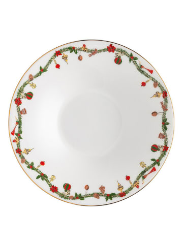 Hutschenreuther Talerz głęboki "Nora" w kolorze biało-zielono-czerwonym - Ø 24 cm