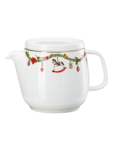 Hutschenreuther Teekanne "Nora" in Weiß/ Grün/ Rot - 700 ml