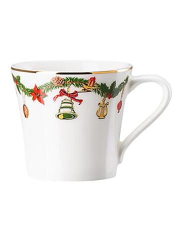 Hutschenreuther Filiżanka "Nora" w kolorze biało-zielono-czerwonym do espresso - 90 ml