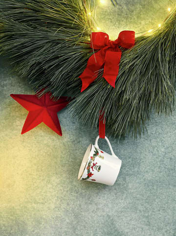 Hutschenreuther Espresso-Obertasse ''Nora'' in Weiß/ Grün/ Rot - 90 ml