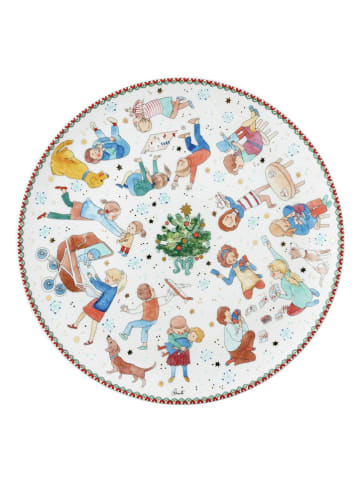 Hutschenreuther Plätzchenteller in Weiß/ Blau/ Hellbraun - Ø 28 cm